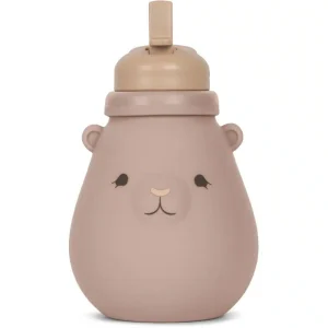 Gourde Teddy en silicone Blush Konges Slojd