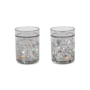 Pack de 2 verres glitter Dinos Konges Slojd