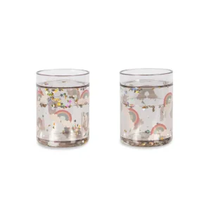 Pack de 2 verres paillettes Rainbow Konges Slojd