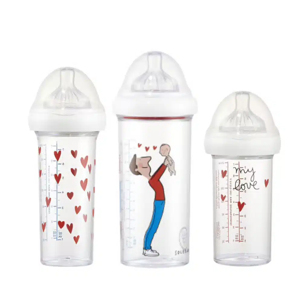 Set de 3 biberons Papa et bébé by Soledad Le Biberon francais