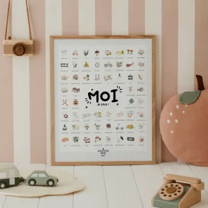Affiche bébé « Moi je sais ! » – Les Petites Dates