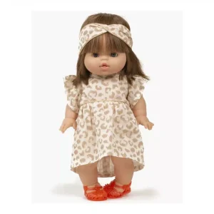 Robe Daisy et son headband croisé en molleton Féline Gordis Minikane
