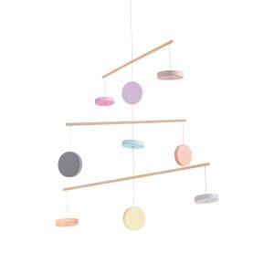 Mobile en bois pastel Plan Toys