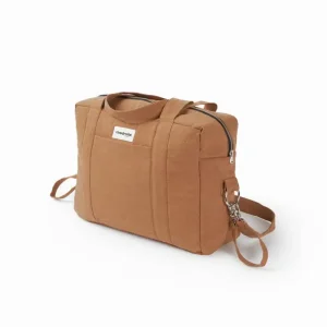 Rivedroite Paris – Sac à langer Darcy en coton recyclé – Camel