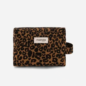 Trousse de toilette Tournelle XL Léopard Rivedroite Paris