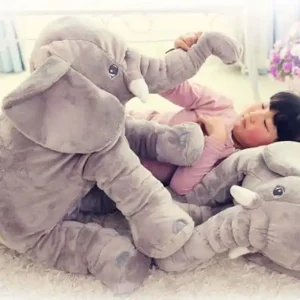 Éléphant En Peluche Géante 65 Cm Et 45 Cm