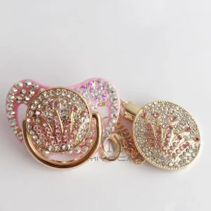 Cute Sucette Couronne Avec Strass