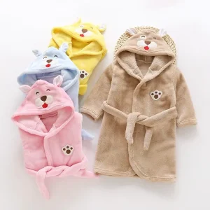 Cute Peignoir À Capuche Pour Enfant