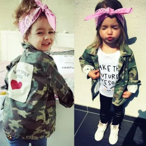 Veste Camouflage Pour Fille