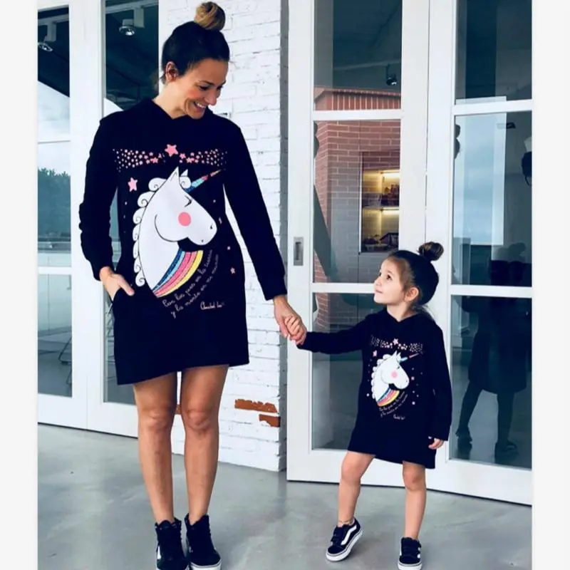 Sweat robe Licorne Mère & Fille