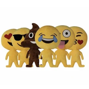 Coussin décoratif peluche Smiley