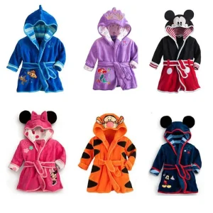 Peignoir A Capuche Pour Enfant