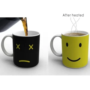 Tasse à café/thé qui change avec la chaleur