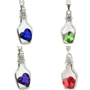 Pendentif/ flacon à parfum forme de coeur