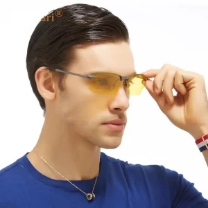 Lunettes de pilotes à Vision Nocturne pour homme