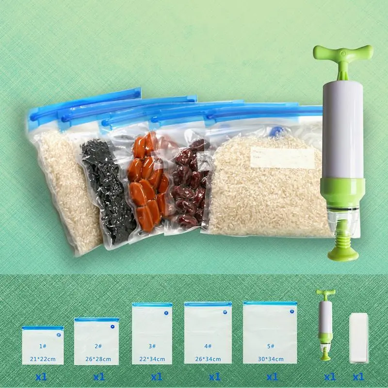pompe à vide avec 5 sacs alimentaires – Image 3