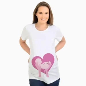 T-shirt De Grossesse Avec Imprimé