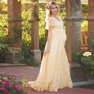Robe De Grossesse En Dentelle