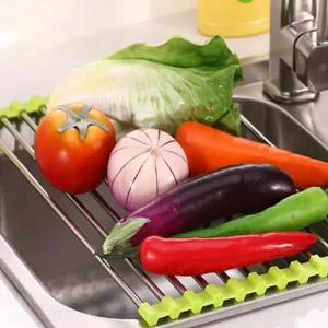 Égouttoir enroulable pour vaisselle