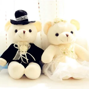Couple d&rsquo;Ours En Peluche