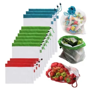 Sacs pour fruits et légumes réutilisables ( 5 pièces)