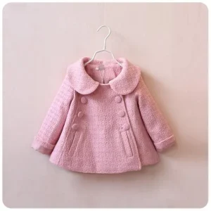 Manteau A Col Rabattu Pour Fille