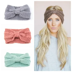 Bandeau En Laine Avec Nœud