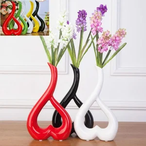 Vase décoratif en forme de coeur