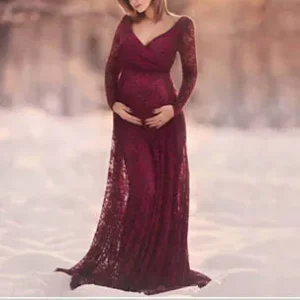 Robe De Maternité En Dentelle