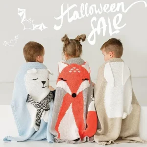 Cute Couverture Tricotée A Motif