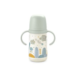 Biberon 270 mL Vert Suavinex Walk in the Park – Anti-fuites avec Poignées (6m+)