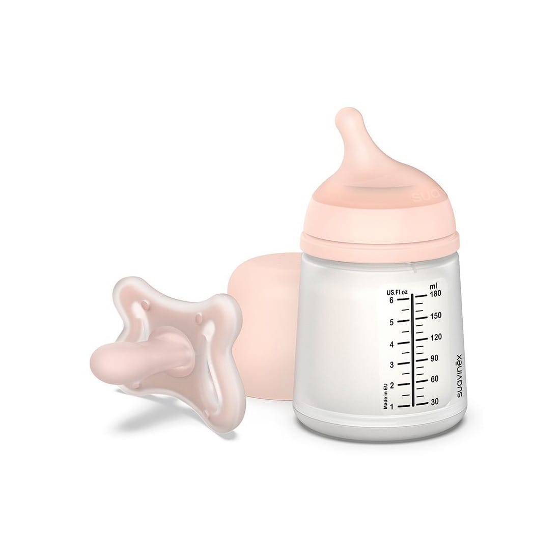 Suavinex Set Biberon Zero.Zero 180 ml avec Sucette – Image 2