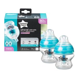 Lot de 2 Biberon Anticholique Avancé 150 ml en bleu – Tommee Tippee